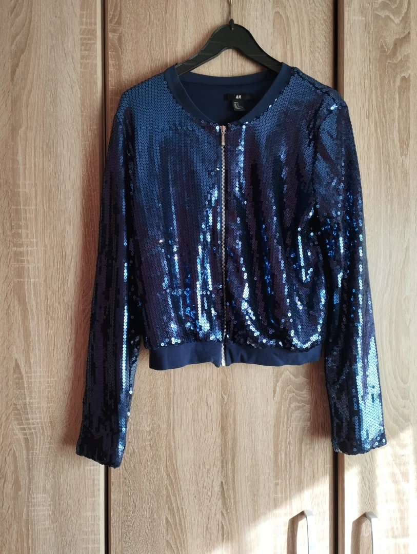 H&M Sequined Bomber – Jakna sa „krljuštima“ (Kao nova, S)