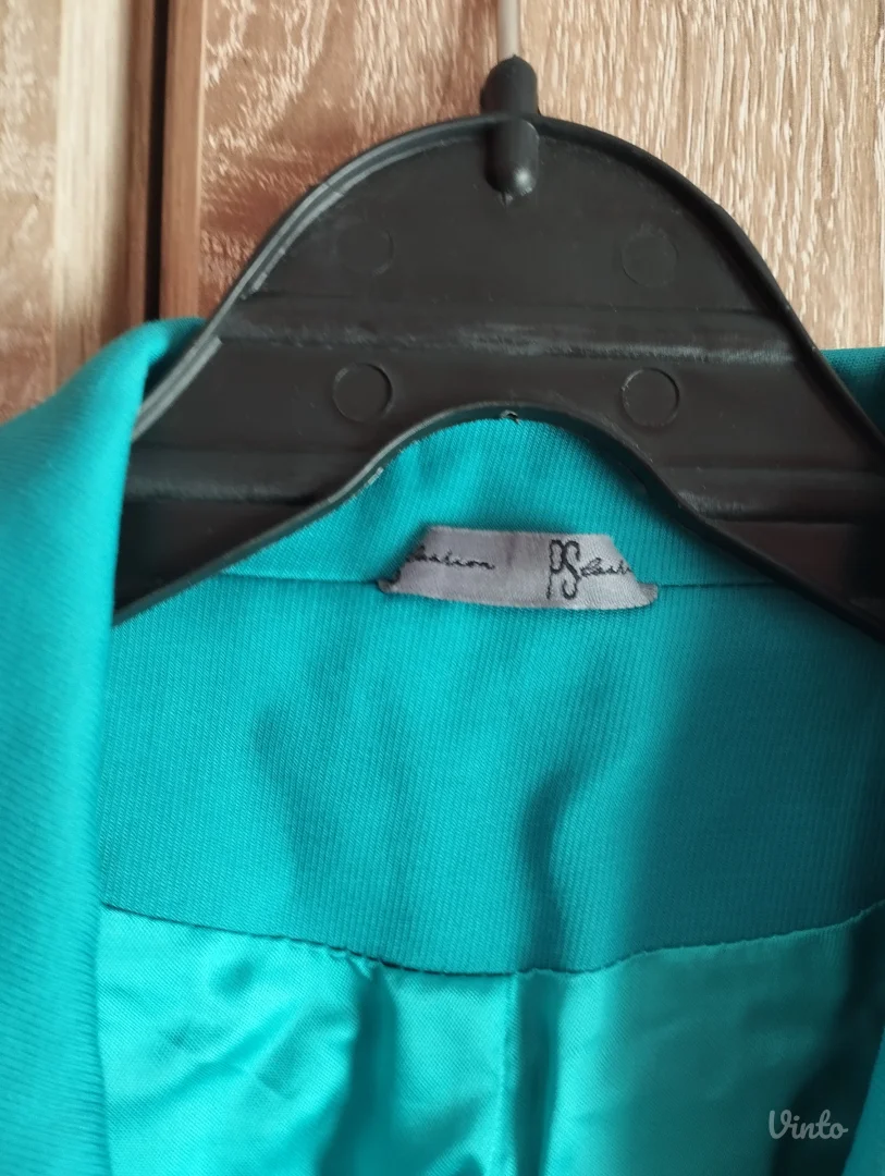P.S. Fashion Tirkizni Strukirani Blejzer – Kao nov (Veličina 36)