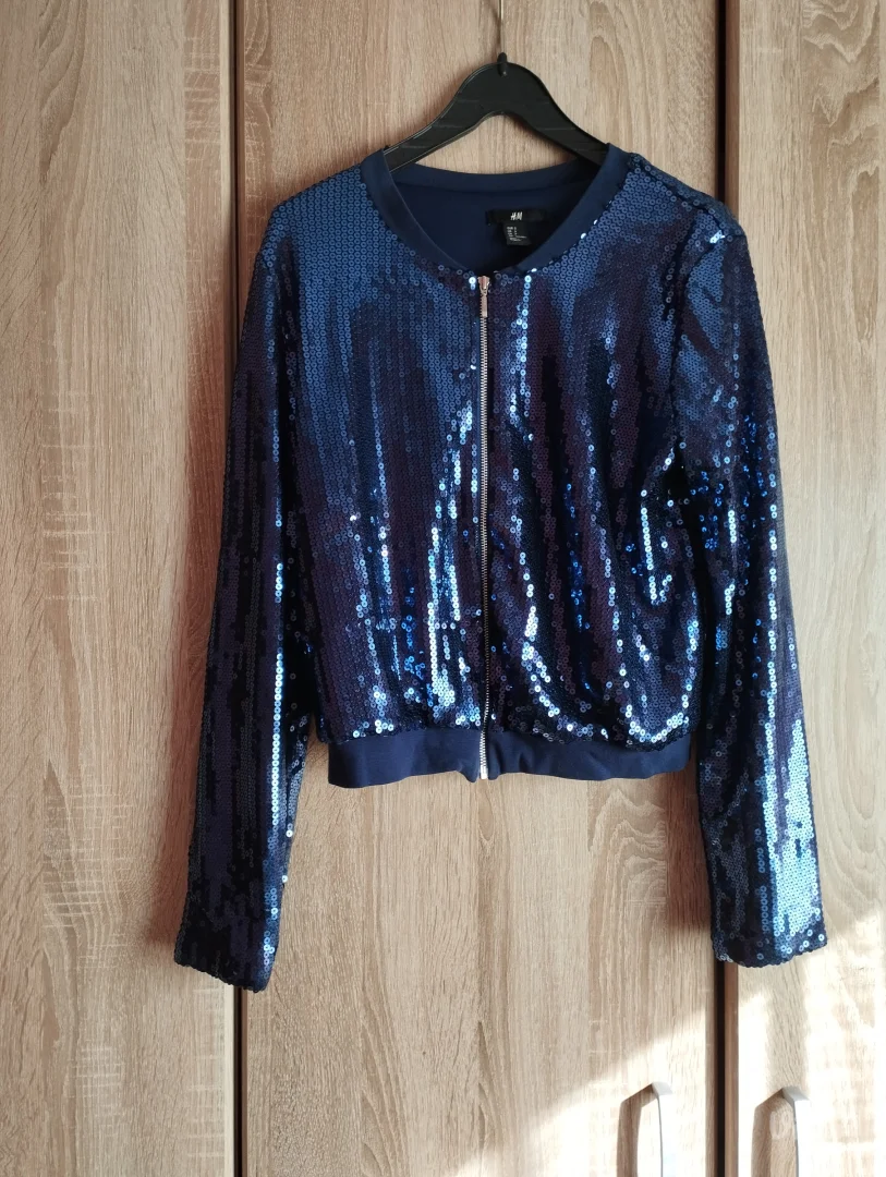 H&M Sequined Bomber – Jakna sa „krljuštima“ (Kao nova, S)
