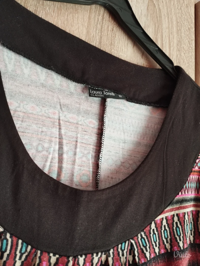 Laura Torelli viskozna majica M, ethno aztec stil, laga