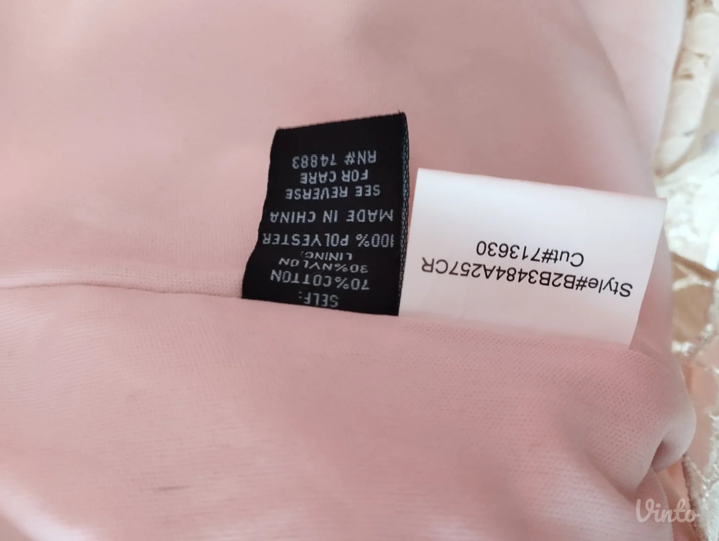 Cynthia Rowley Bluza, Čipkasta, Pudro Roze