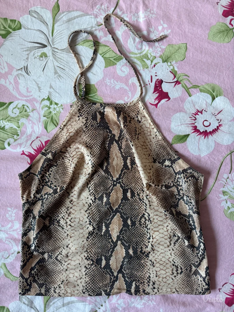 Top - zmijska koža print