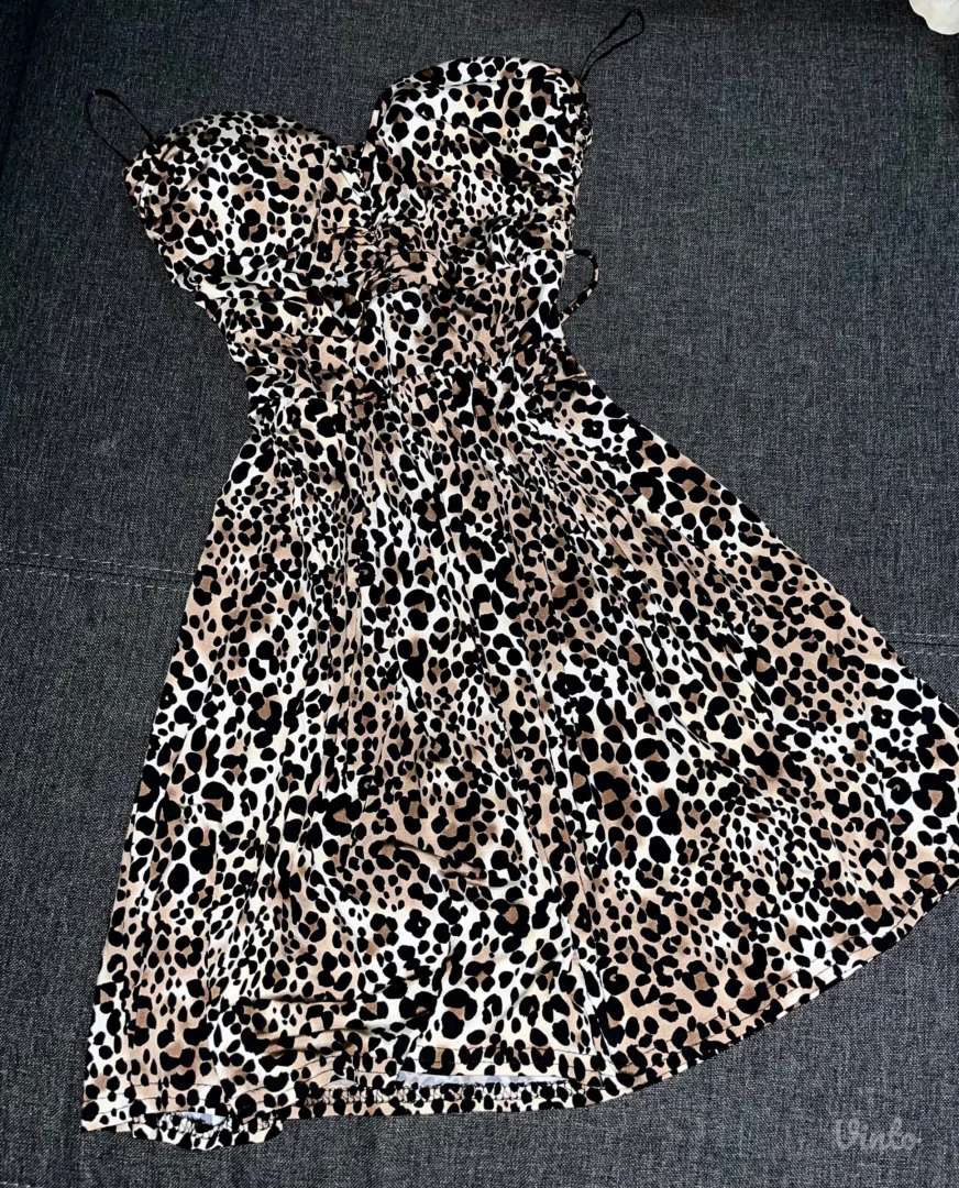 Haljina sa leopard printom S