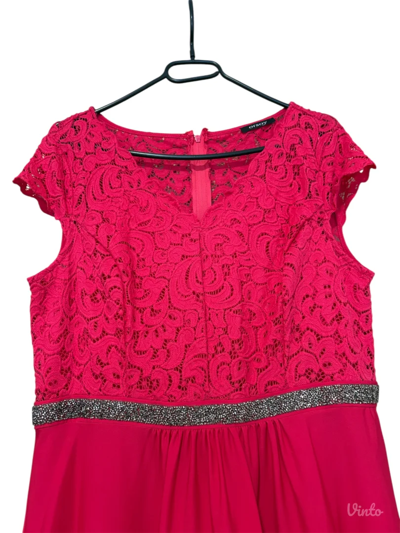 ORSAY duga haljina za maturu, ciklama boja veličina 42