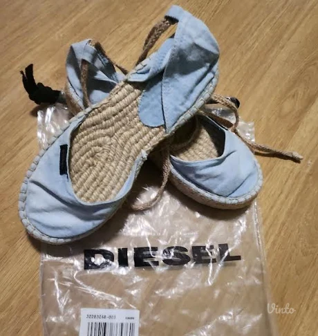 Original DIESEL teksas espadrile na vezivanje (Espadrillas Rags)- NOVO/ 37 br