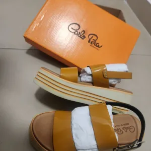 NOVO Carlo Pera Italijanske Kožne Sandale sa Platformom