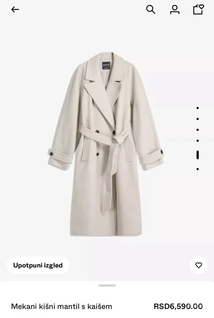 Bershka skroz nov kaput