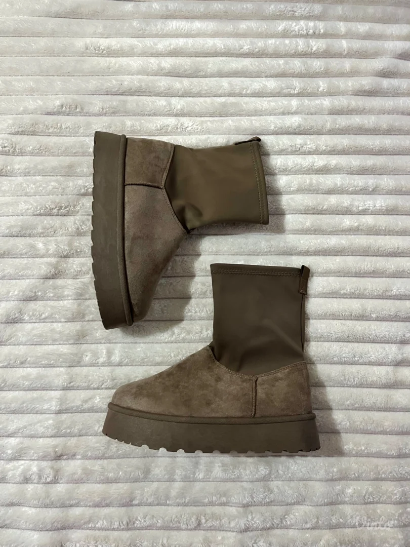 Cizmice u braon i crnoj boji