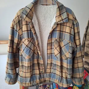 ZARA karirana kosulja-jakna, postavljena, vel.110