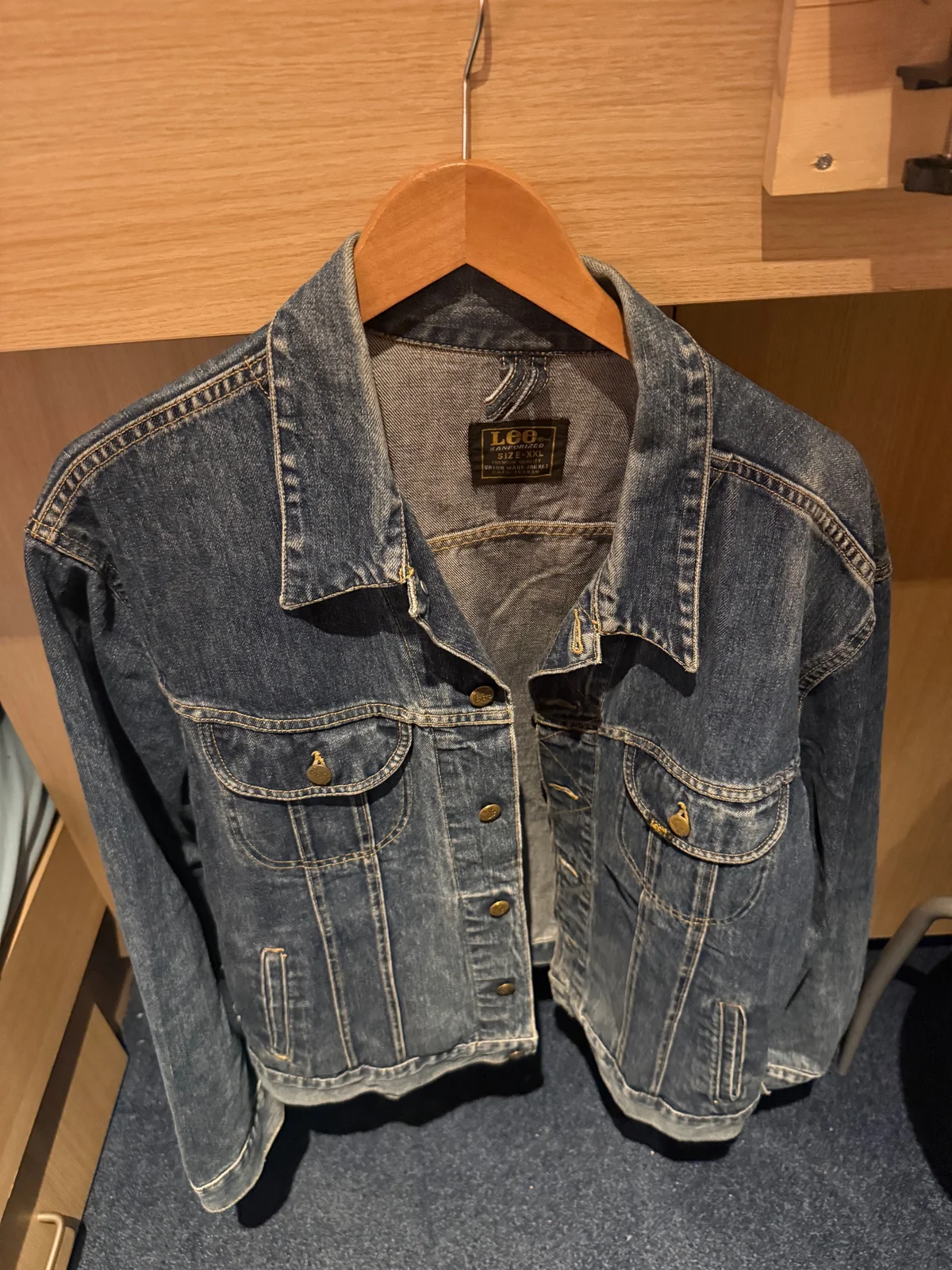 Lee Sanforized vintage teksas jakna XXL