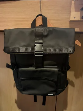 Pull&Bear crni Roll Top ranac - novo