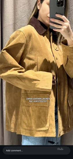 Zara 100% kožna jakna - NOVA