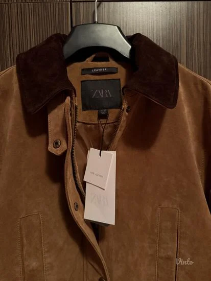 Zara 100% kožna jakna - NOVA