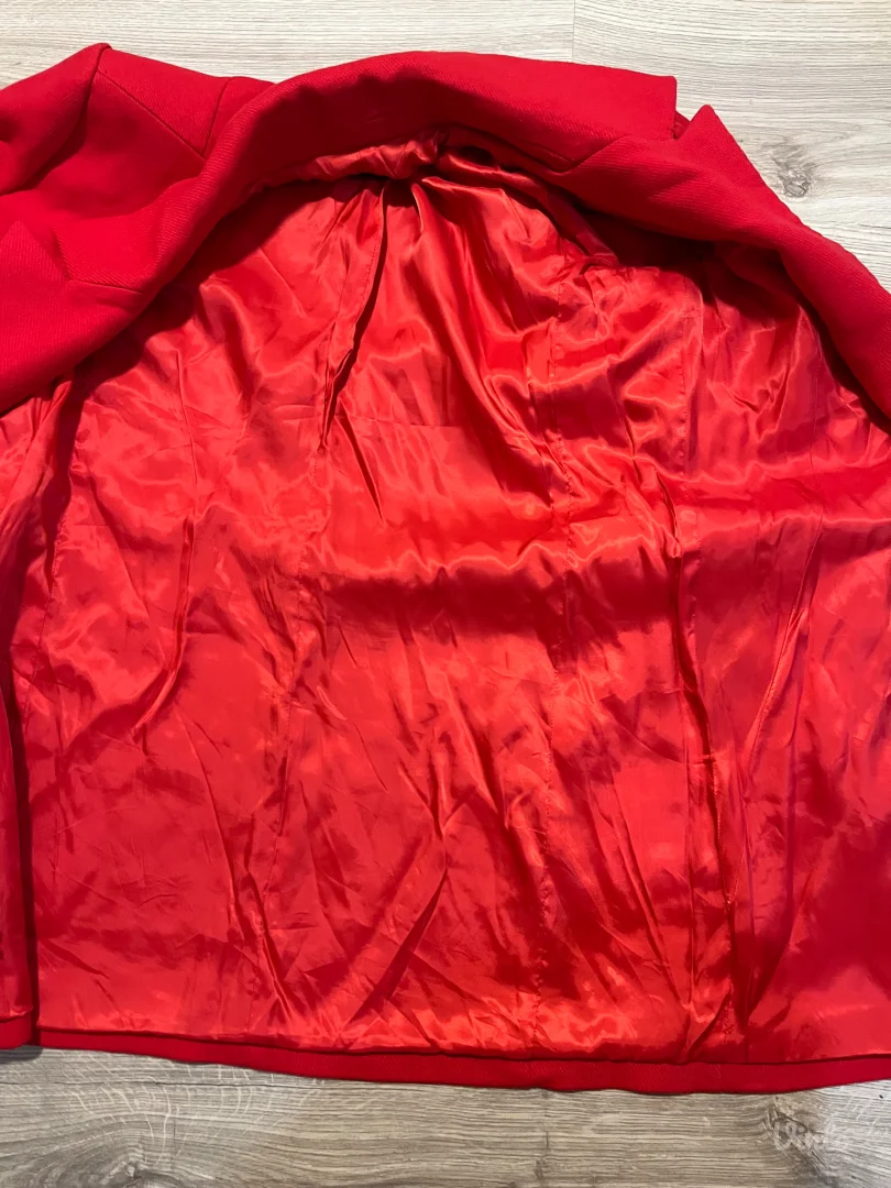 Crveni Mango dvoredni kaput, M