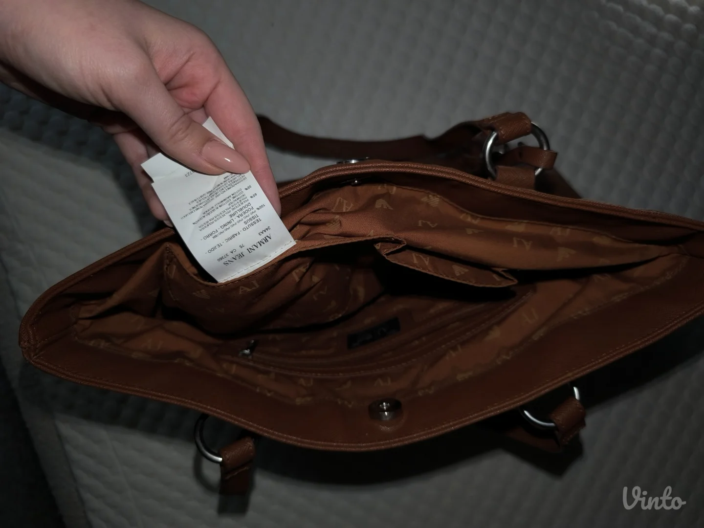 Original Armani veća braon torba