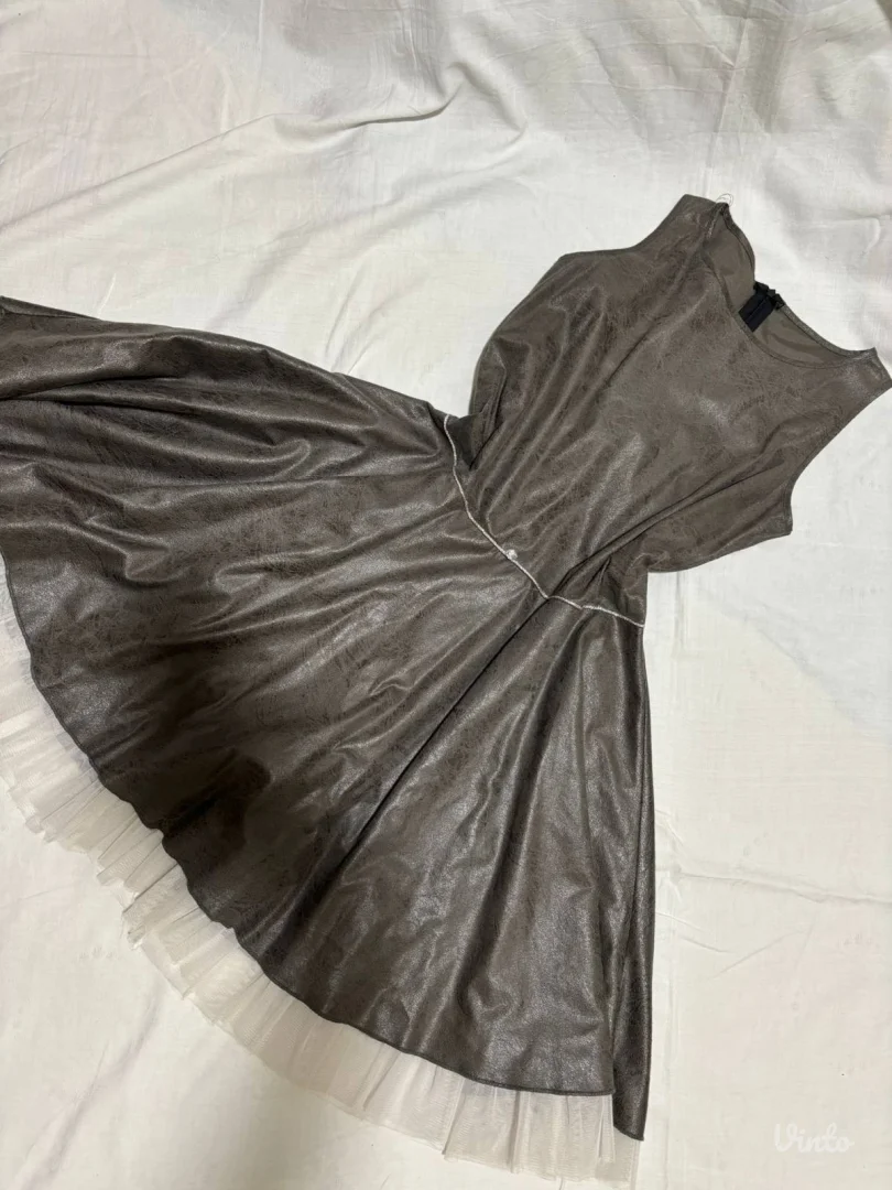 Siva svečana haljina za devojčice