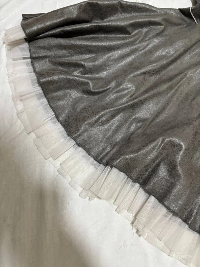 Siva svečana haljina za devojčice