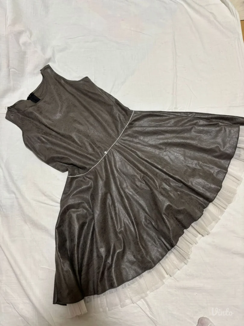 Siva svečana haljina za devojčice