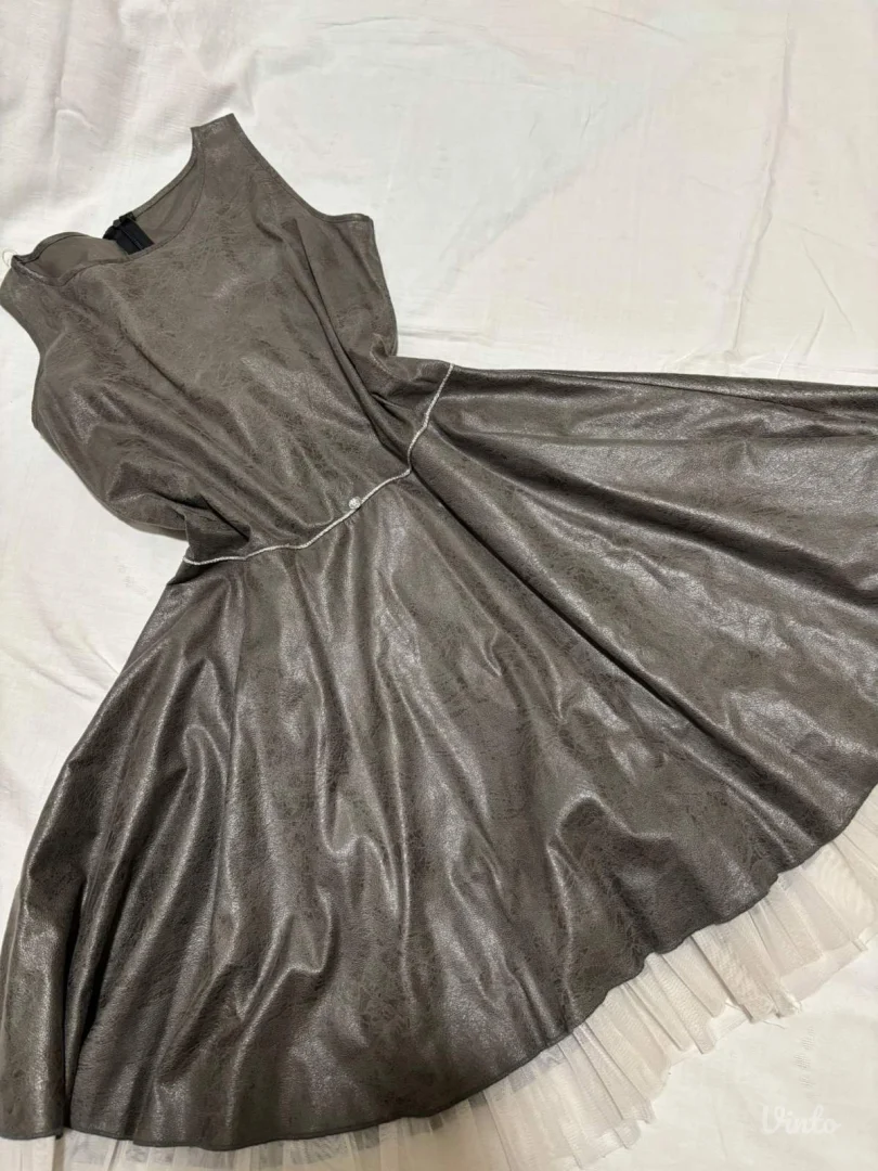 Siva svečana haljina za devojčice