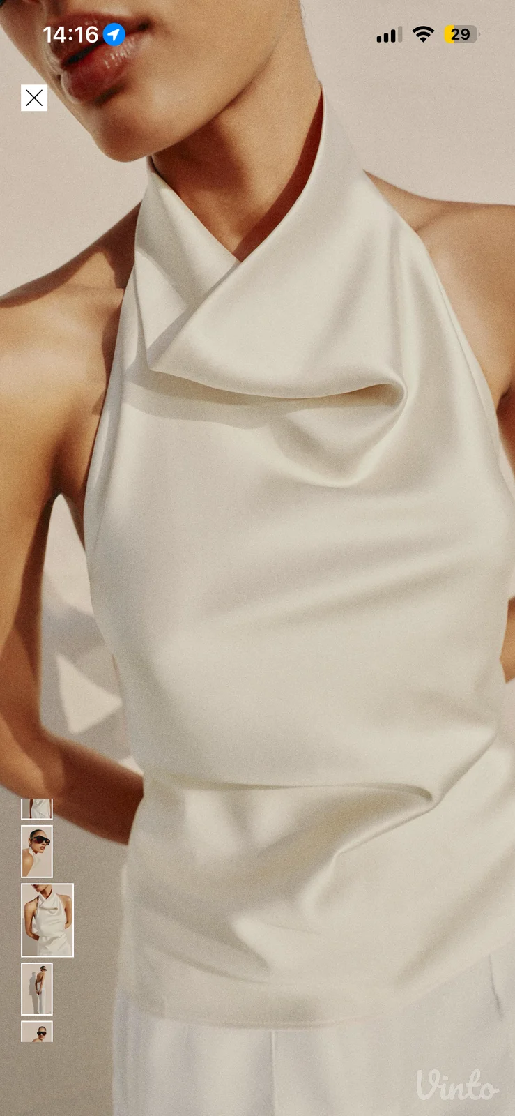 Zara satenski top, NOVO SA ETIKETOM