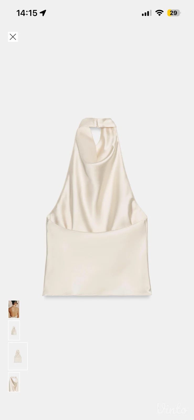 Zara satenski top, NOVO SA ETIKETOM