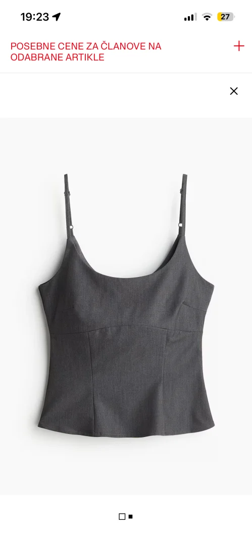 H&M- viralni sivi top