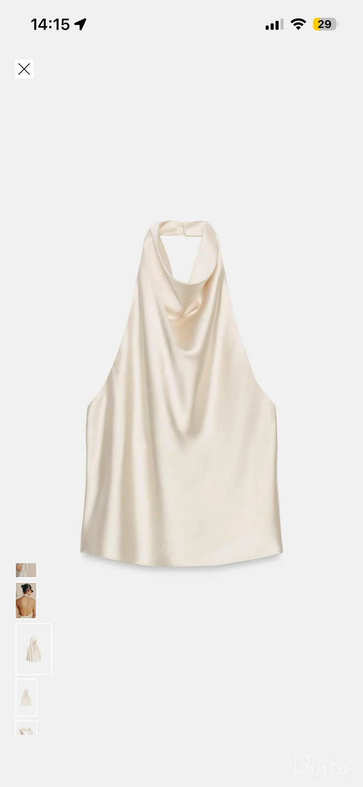 Zara satenski top, NOVO SA ETIKETOM