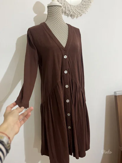 NOVO haljina od LANA i VISKOZE M vel