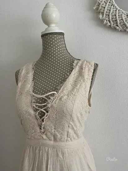 NOVO duga maksi haljina sa ČIPKOM S vel