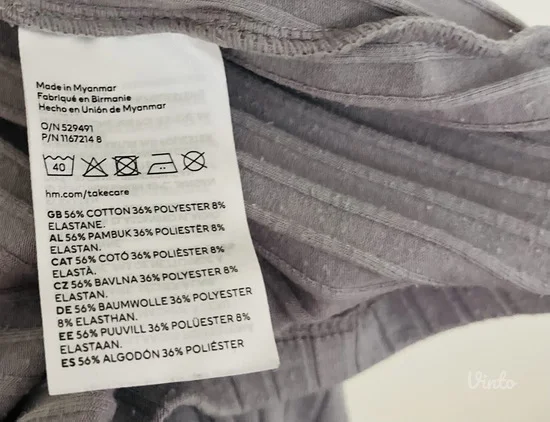 H&M steukirana teikotažna haljina S/M vel
