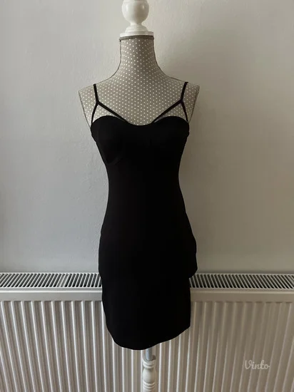 Zara crna mini haljina M vel