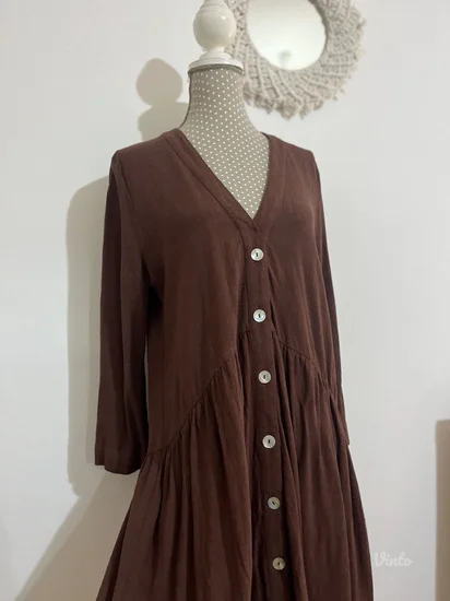 NOVO haljina od LANA i VISKOZE M vel