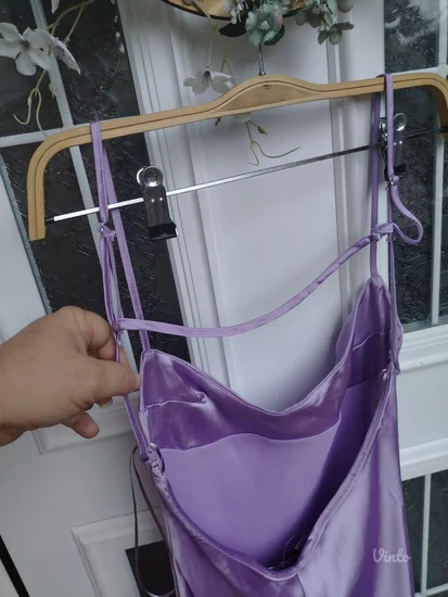 ZARA NOVO satenska haljina S vel