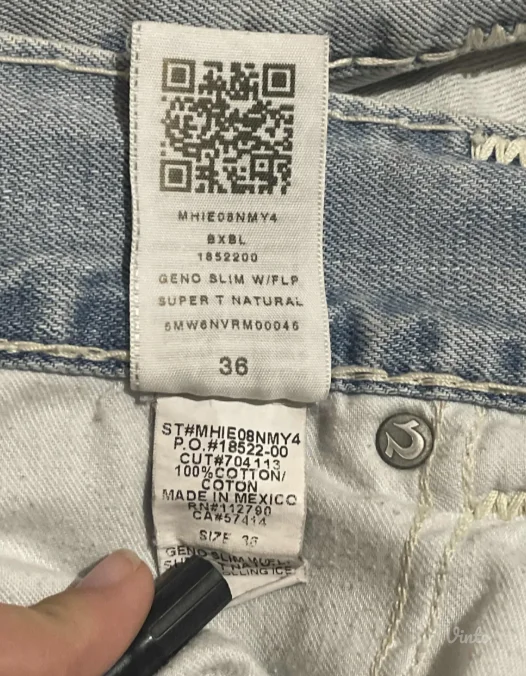 Original True religion W36 farmerke super t