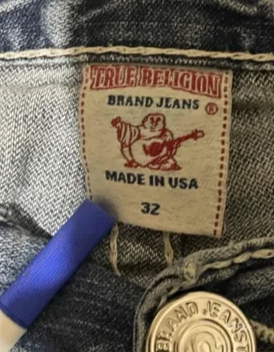 Original true religion W32 rainbow bobby
