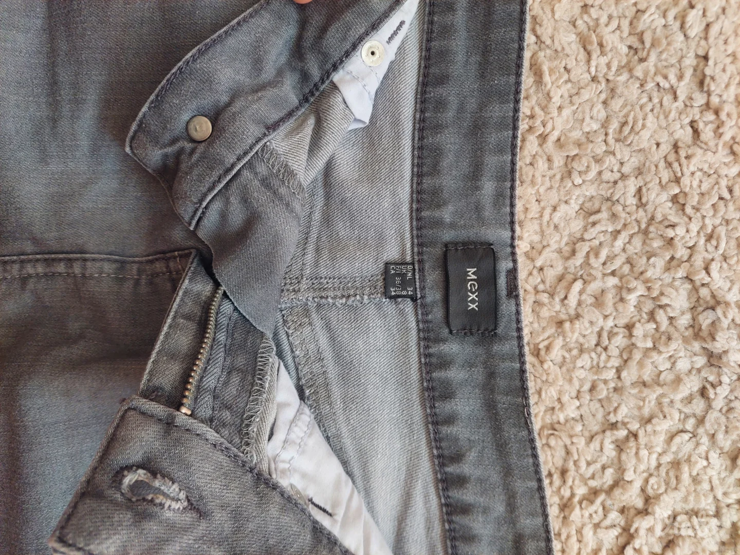 Mexx siva teksas mini suknja M