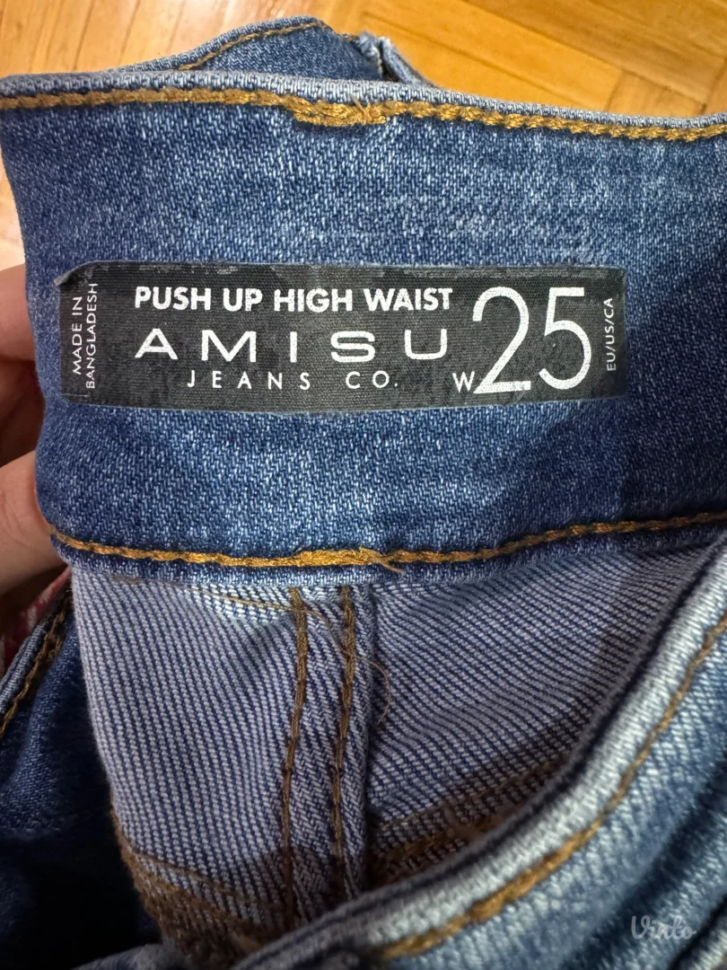Ženske farmerke push up high waist 25