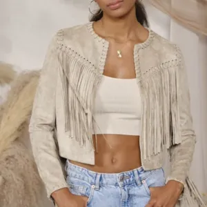 Zara jakna sa resama brusena koza