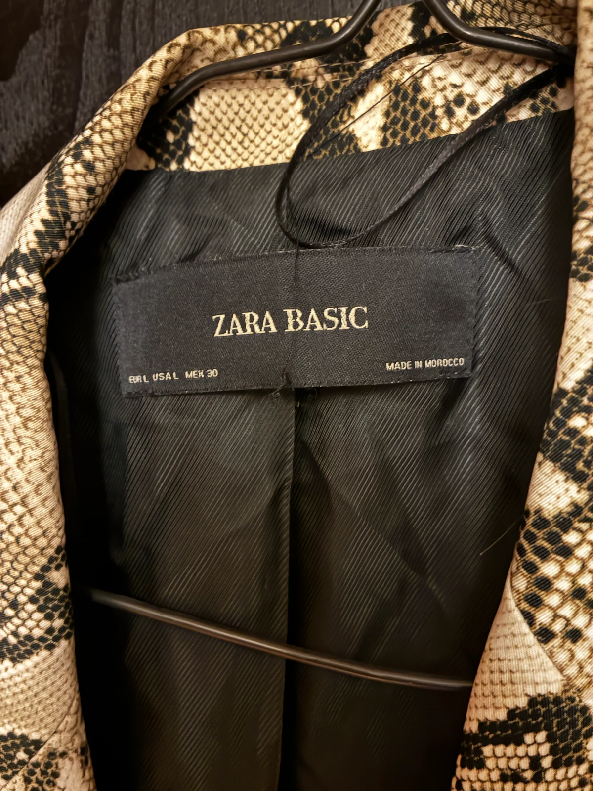 Zara sako - zmijski print