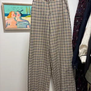 ZARA karirane palazzo pantalone