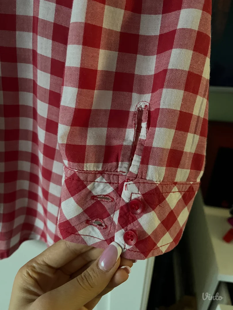 Karirana oversized košulja