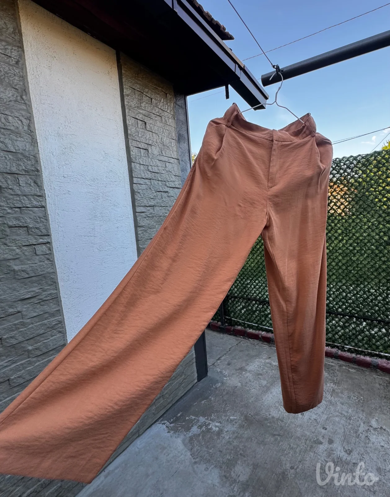 Zara pantalone široke dugačke nogavice
