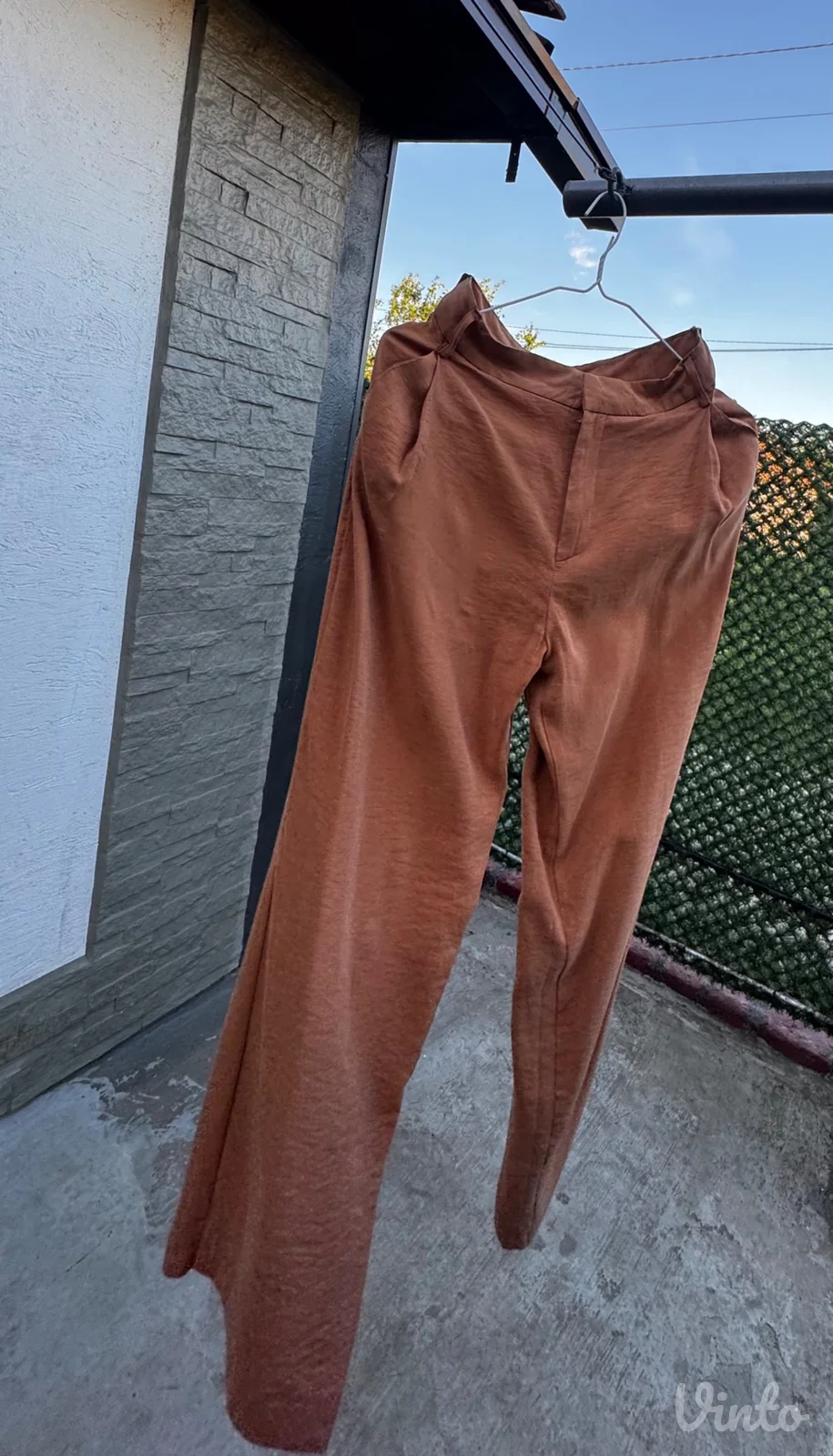 Zara pantalone široke dugačke nogavice