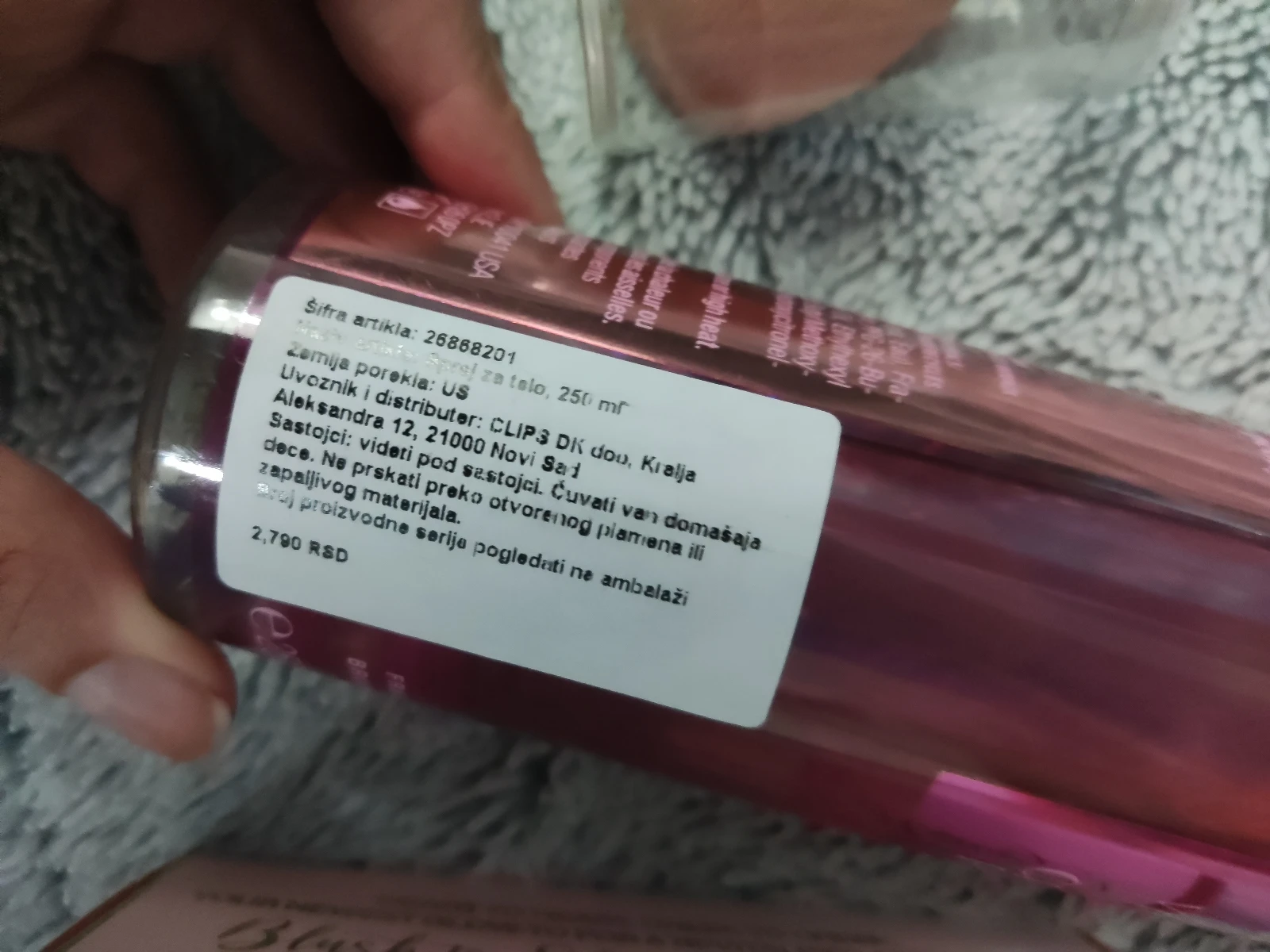 Lot rumenilo, beauty blender i mist za telo