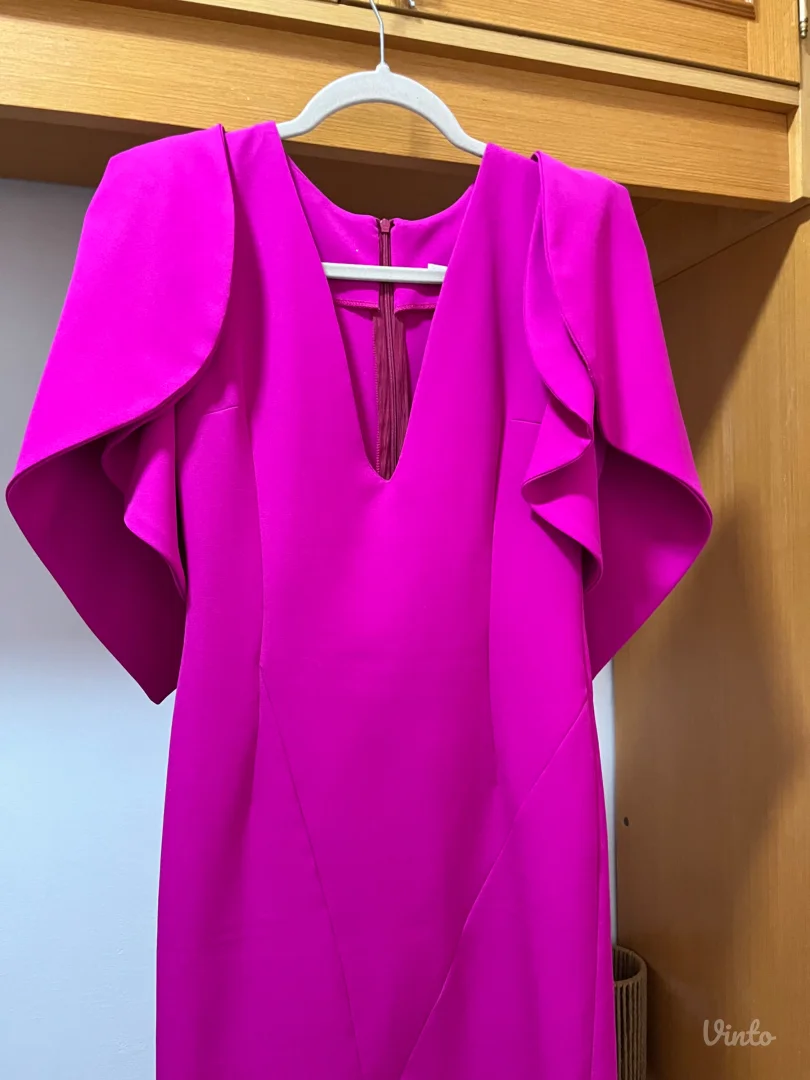 Zenska haljina - ciklama roze boje