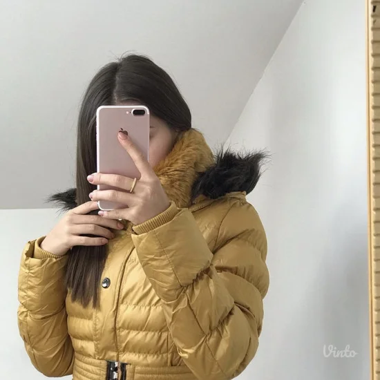 Oker duža zimska jakna, S veličina