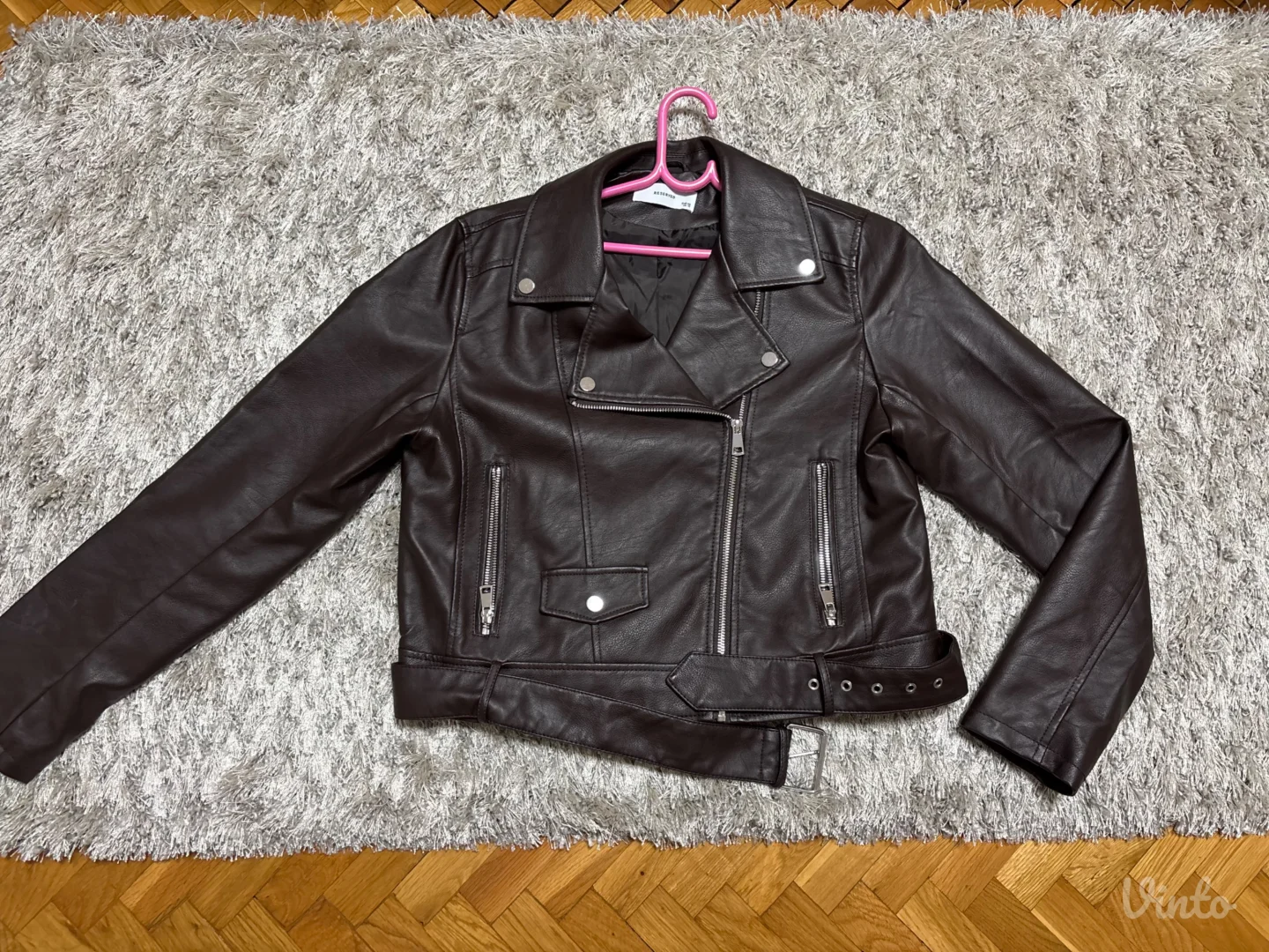 Kozna jakna braon 40