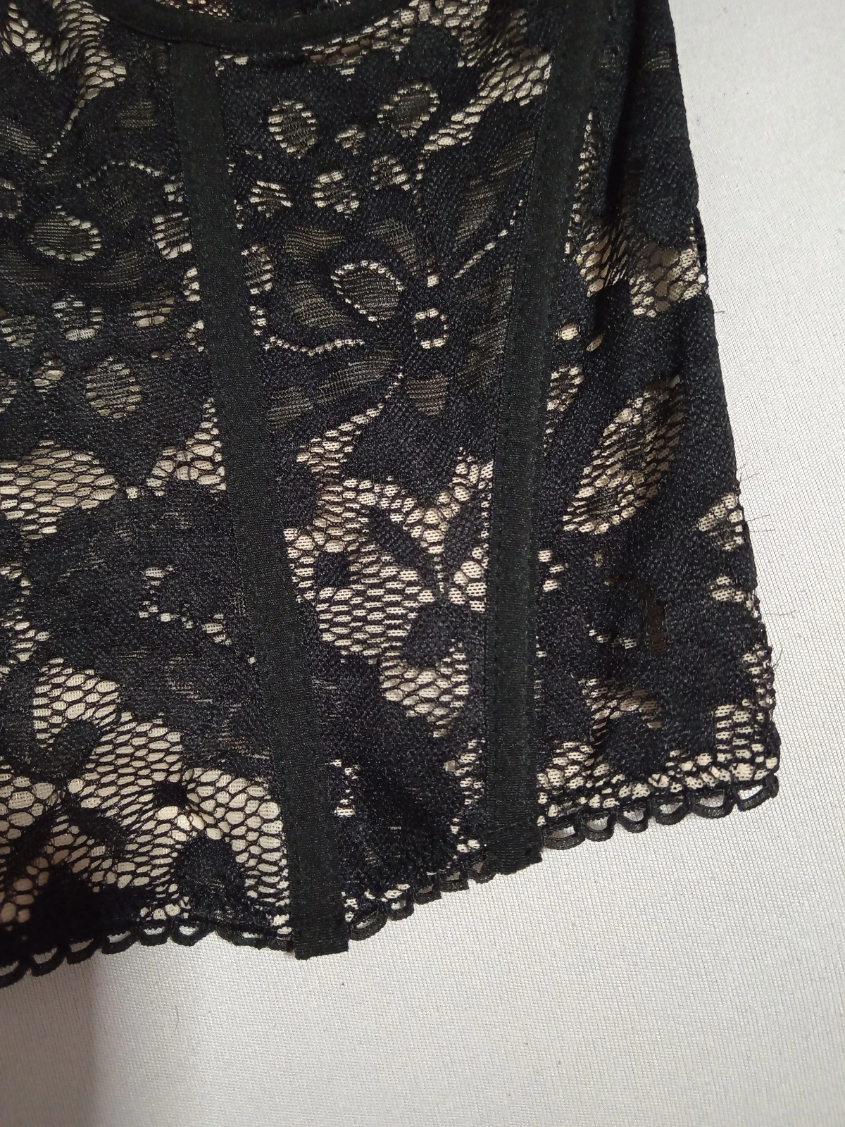 Shein crni čipkani korset / Vel. XS