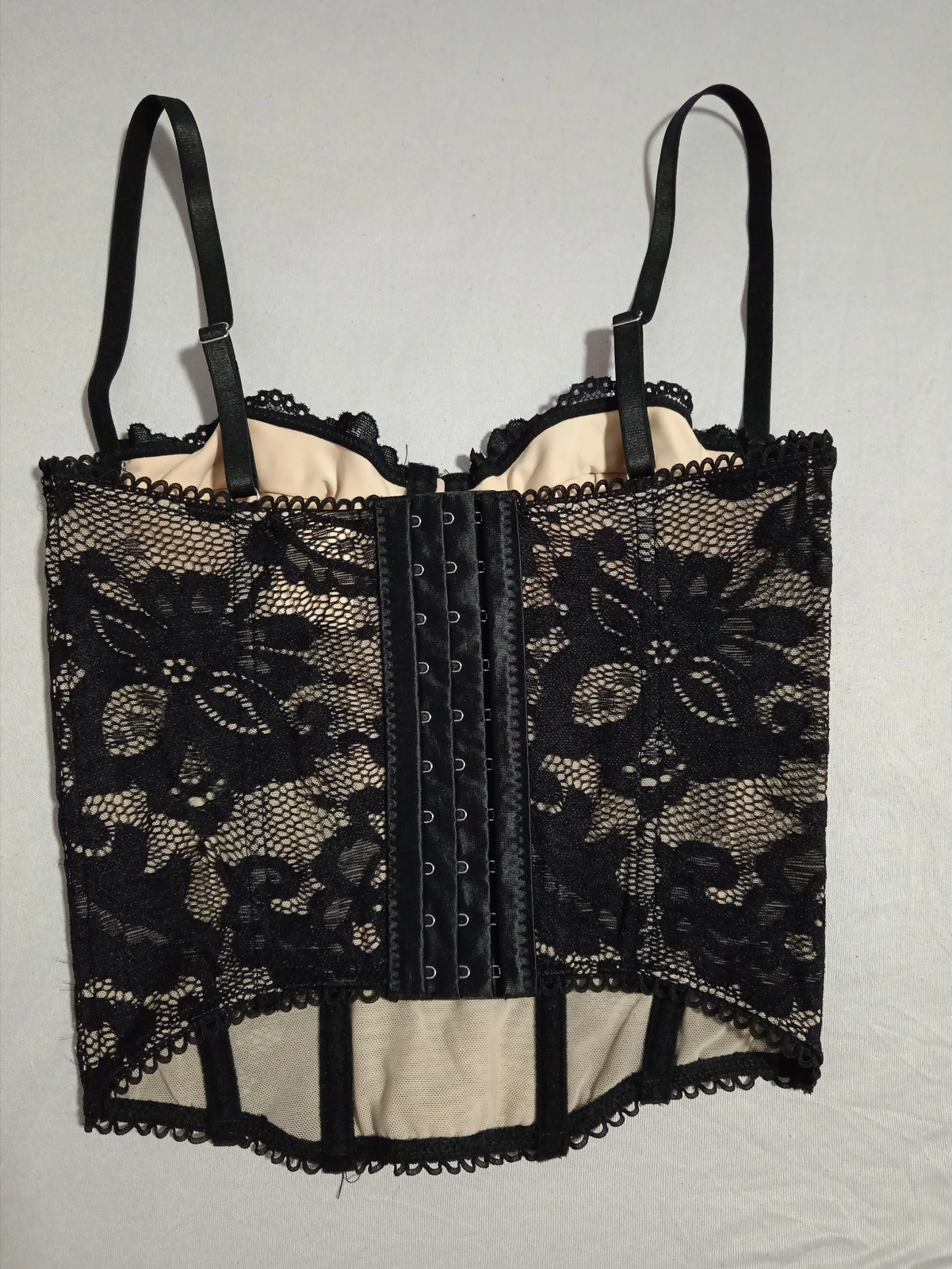 Shein crni čipkani korset / Vel. XS