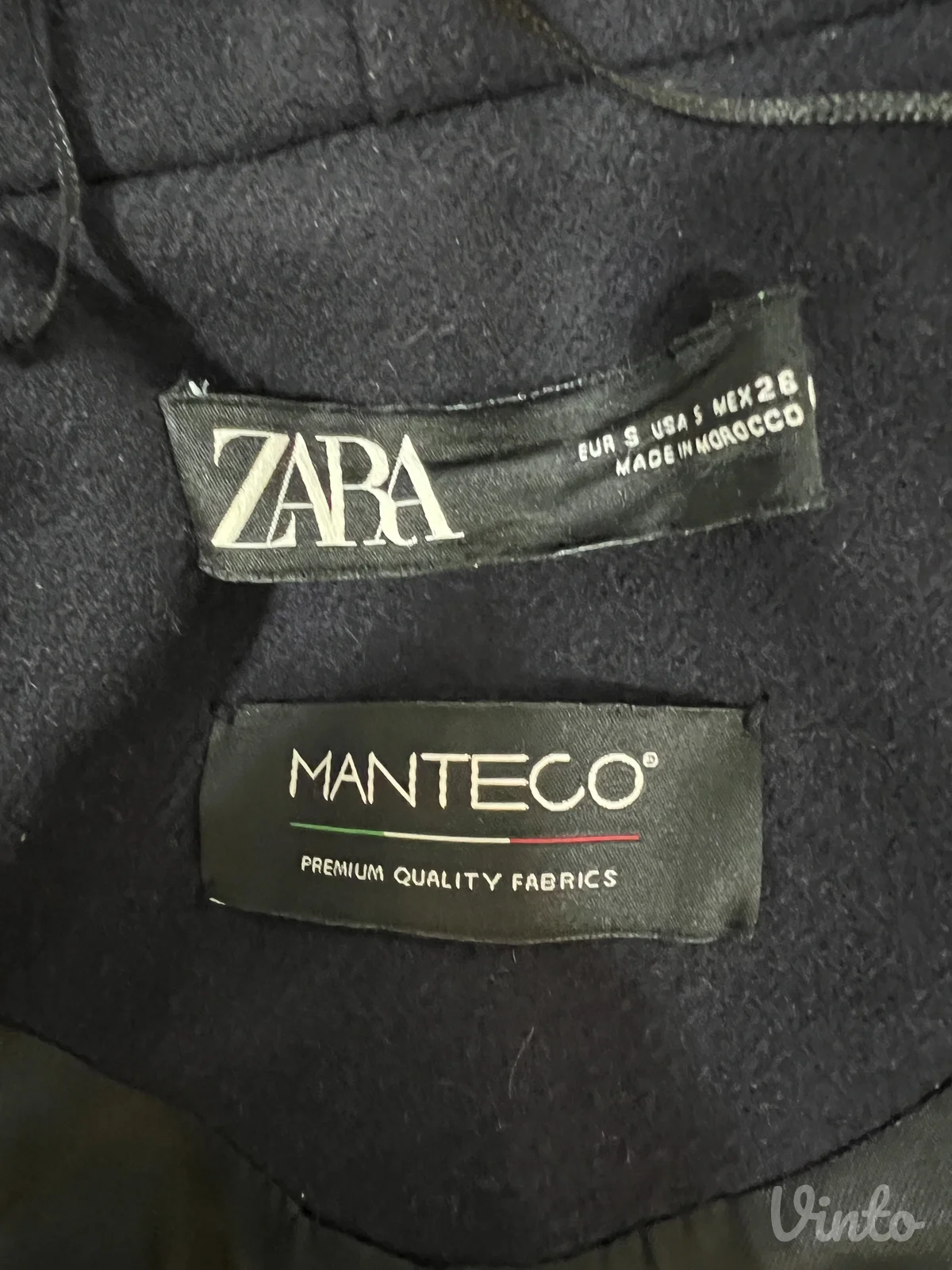 Zara Manteco vuneni kaput (75% vuna)